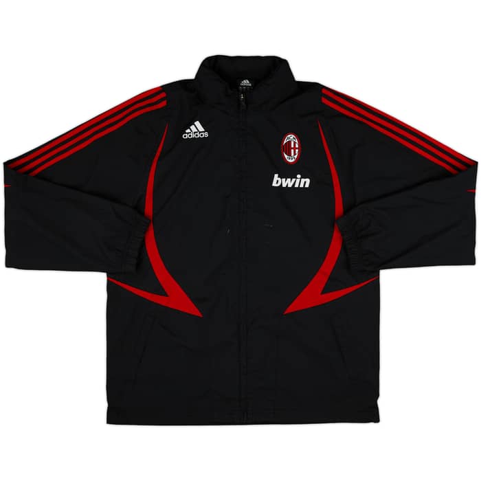 2007-08 AC Milan adidas Hooded Rain Jacket - 7/10 - (M/L)