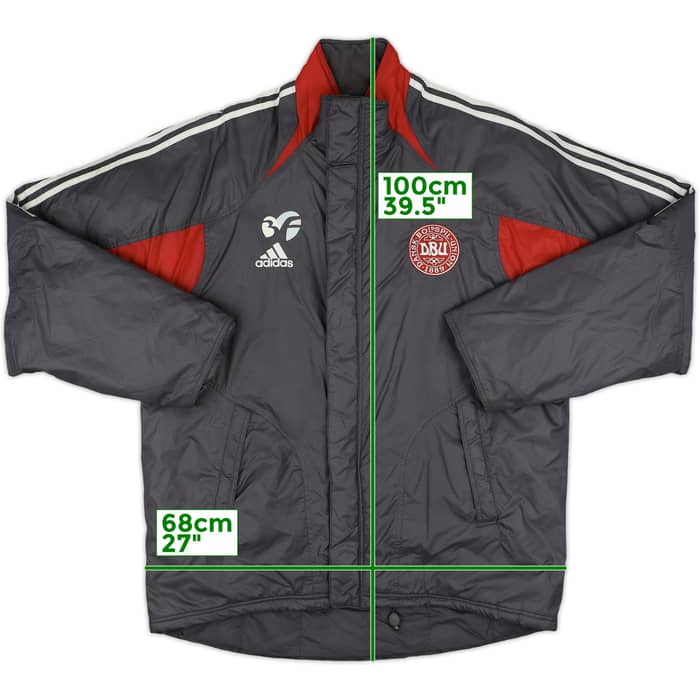 2004-05 Denmark Player Issue adidas Padded Bench Coat - 8/10 - (L/XL)
