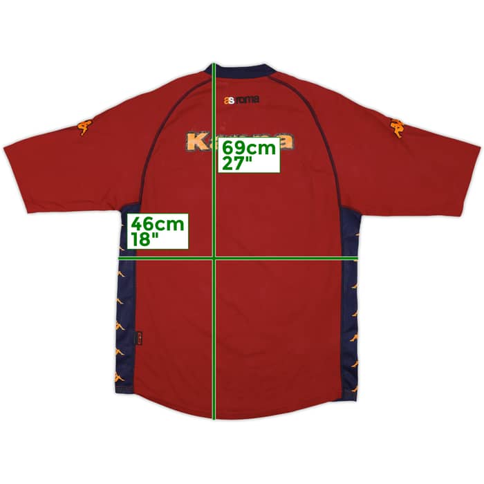 2001-02 Roma Kappa Training Shirt - 5/10 - (S)