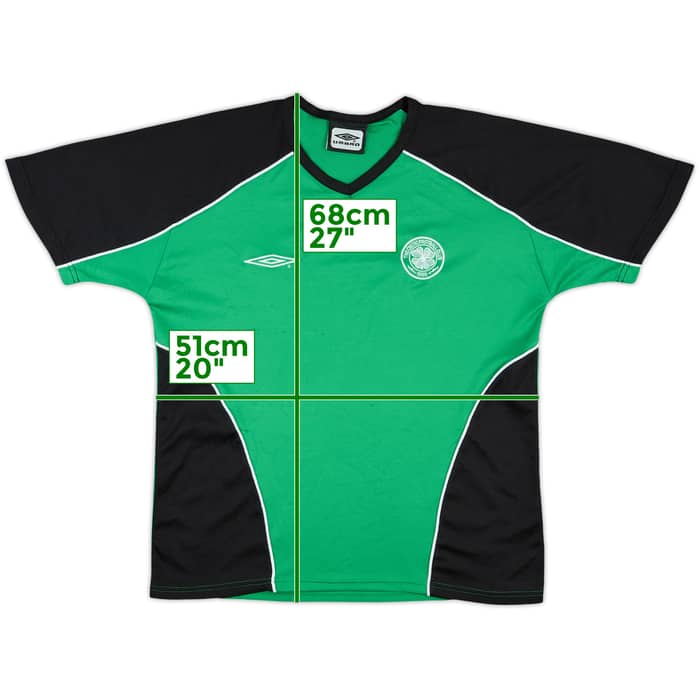 2001-02 Celtic Umbro Training Shirt - 8/10 - (M)