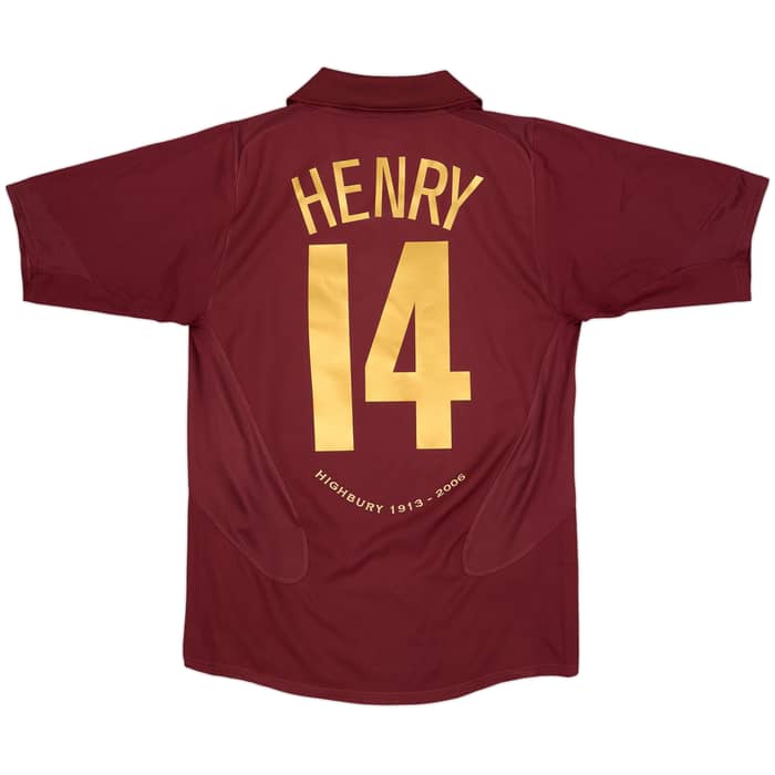 2005-06 Arsenal Home Shirt Henry #14 - 8/10 - (S)