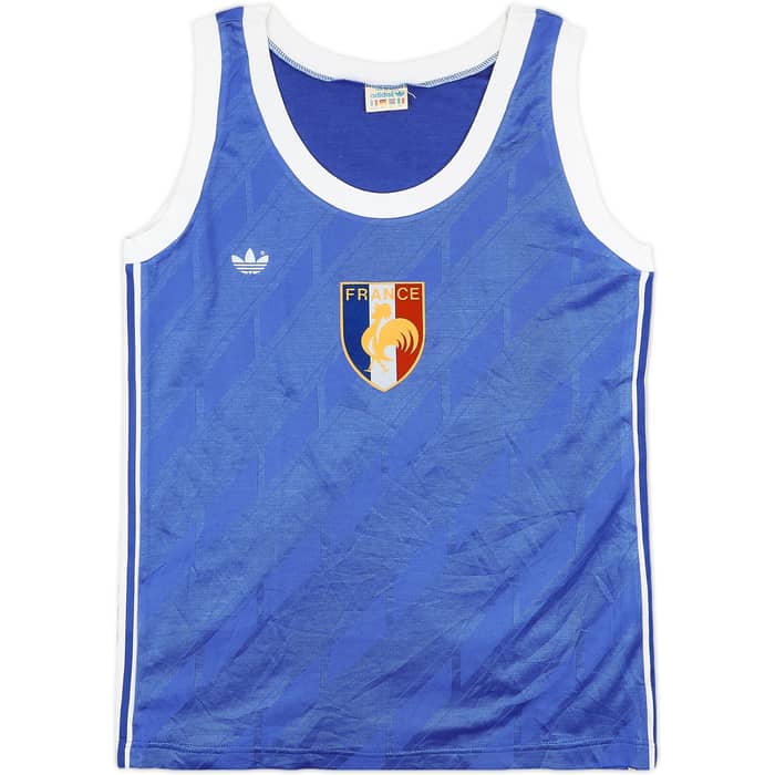 1980s France adidas Basketball Jersey - 9/10 - (Women's L)