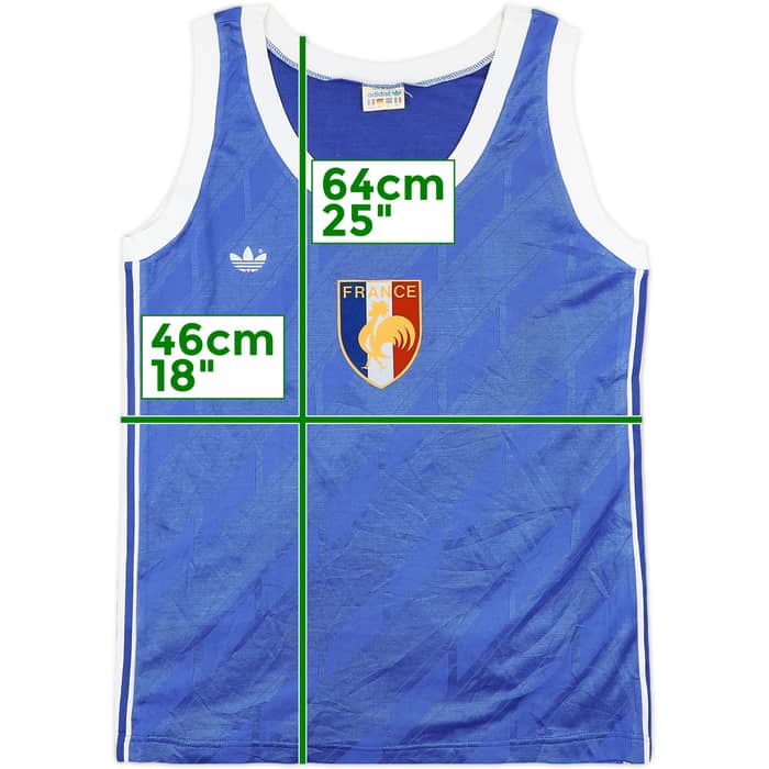 1980s France adidas Basketball Jersey - 9/10 - (Women's L)