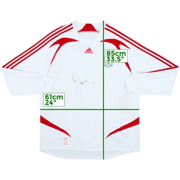 2007-08 Liverpool Away L/S Shirt - 4/10 - (XL)