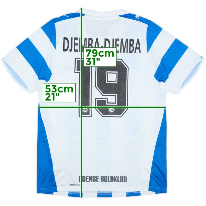 2009-10 Odense Home Shirt Djemba-Djemba #19 - 5/10 - (XL)