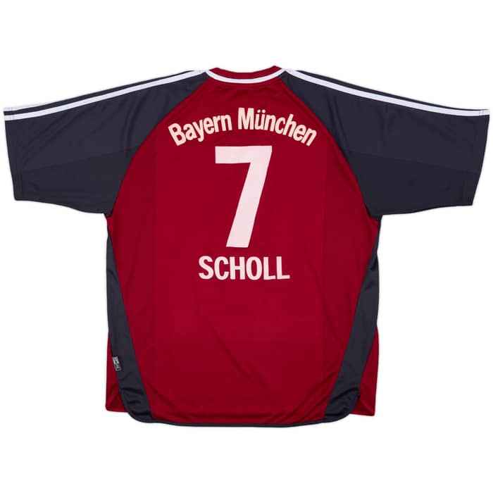 2001-02 Bayern Munich Home Shirt Scholl #7 - 7/10 - (XL)