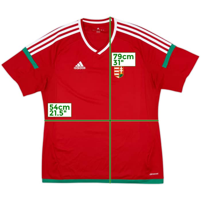 2016-18 Hungary Home Shirt - 6/10 - (L)