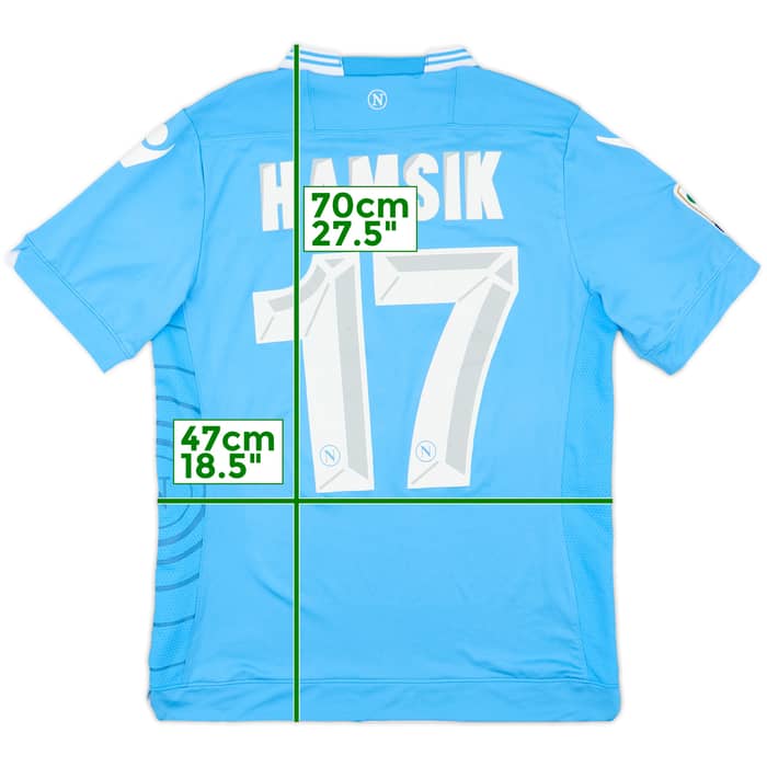 2013-14 Napoli Home Shirt Hamsik #17 - 4/10 - (L)
