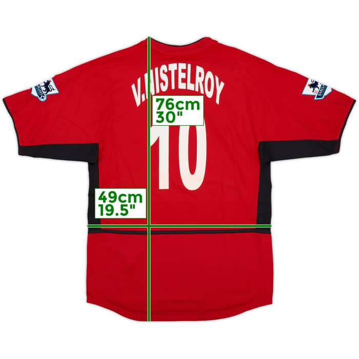 2002-04 Manchester United Home Shirt V.Nistelroy #10 - 8/10 - (S)