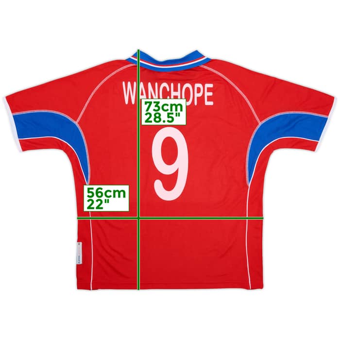 2002 Costa Rica Home Shirt Wanchope #9 - 6/10 - (M)