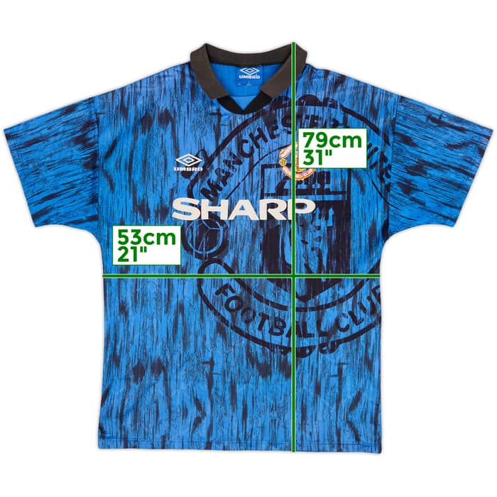 1992-93 Manchester United Away Shirt - 6/10 - (L)