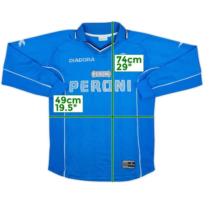 2000-01 Napoli Home L/S Shirt - 6/10 - (S)