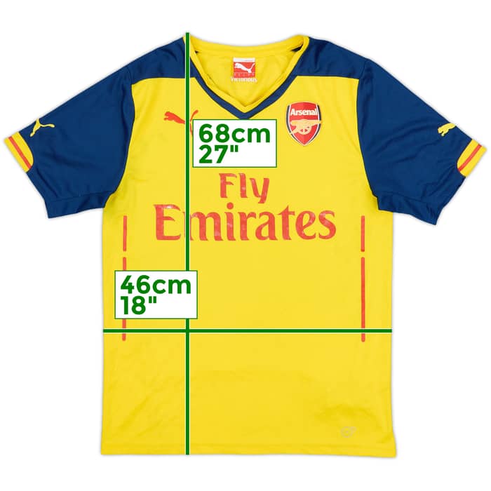 2014-15 Arsenal Away Shirt - 4/10 - (S)