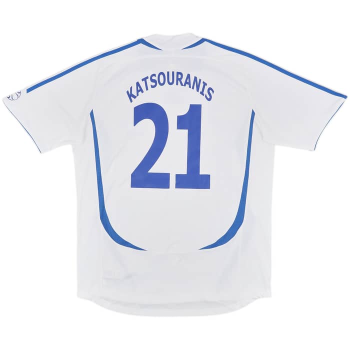 2006-08 Greece Away Shirt Katsouranis #21 - 9/10 - (L)