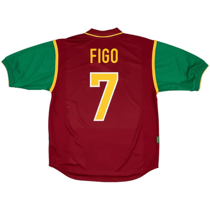 1999-00 Portugal Home Shirt Figo #7 - 10/10 - (L)