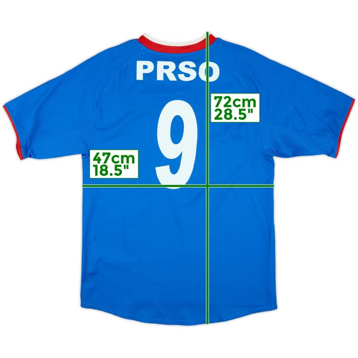 2003-05 Rangers Home Shirt Prso #9 - 7/10 - (S)