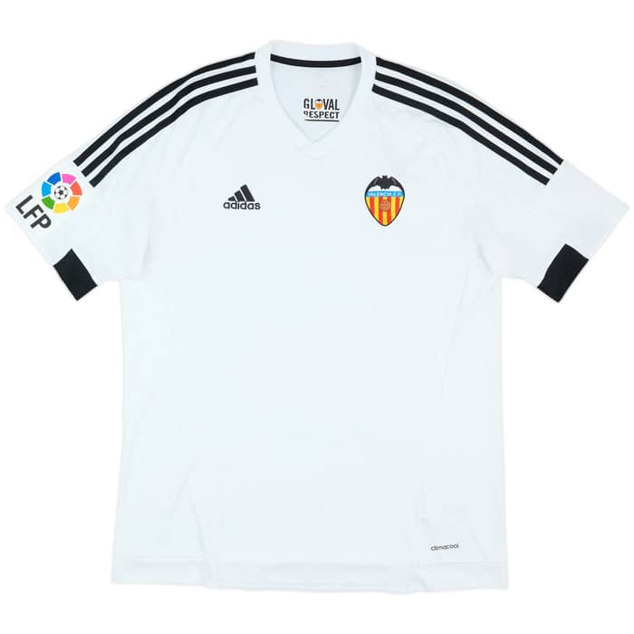 2015-16 Valencia Home Shirt - 8/10 - (L)