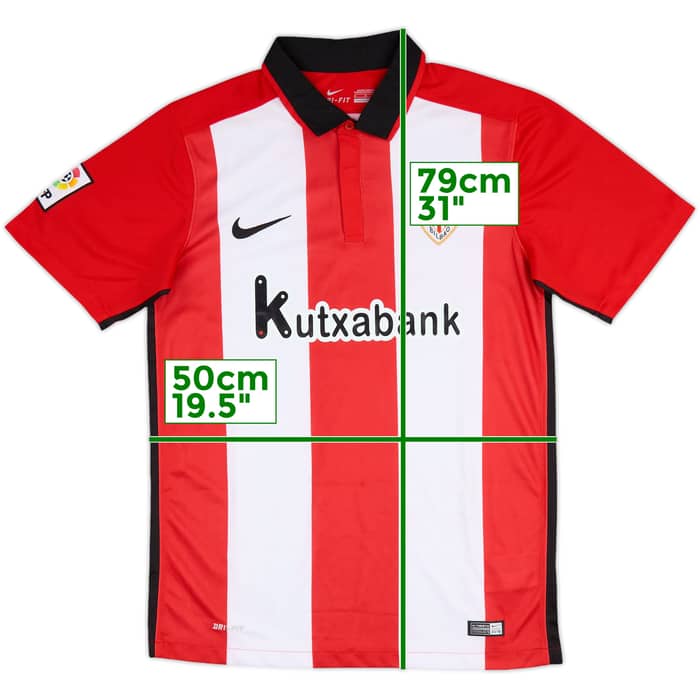 2015-16 Athletic Bilbao Home Shirt - 7/10 - (M)