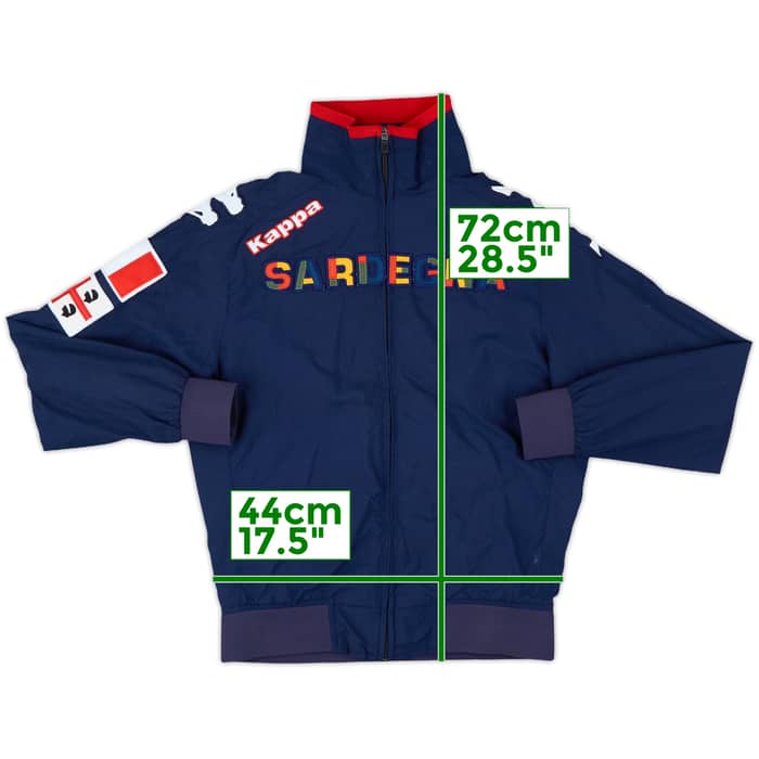 2011-12 Cagliari Kappa Track Jacket - 8/10 - (S)