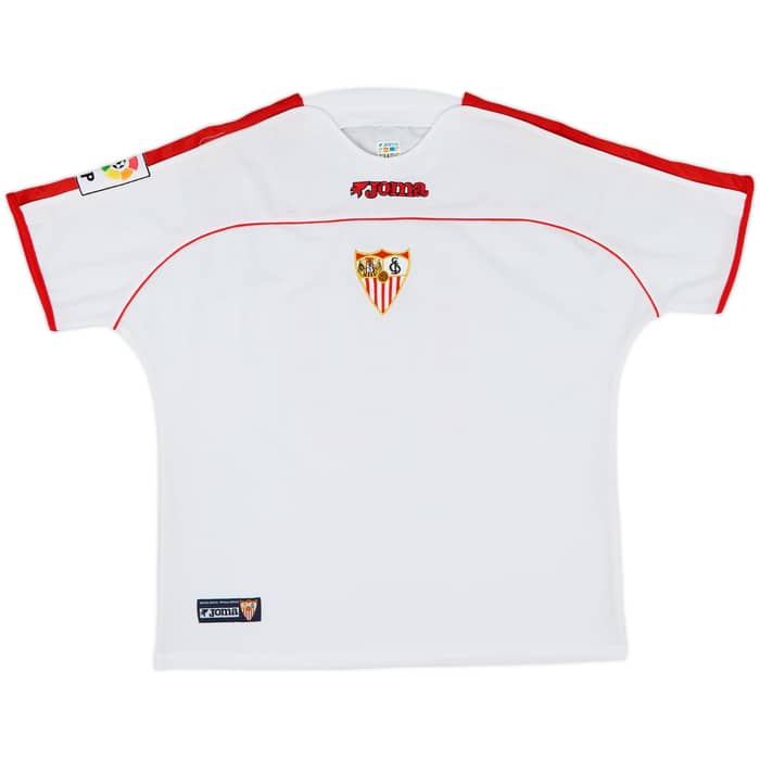 2002-03 Sevilla Home Shirt Julio Baptista #10 - 8/10 - (M)