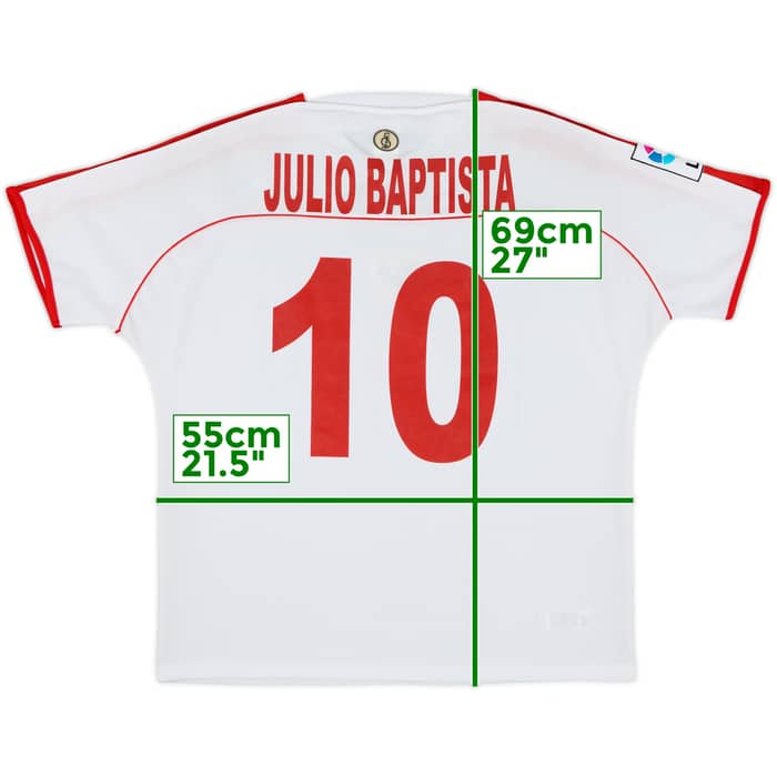 2002-03 Sevilla Home Shirt Julio Baptista #10 - 8/10 - (M)