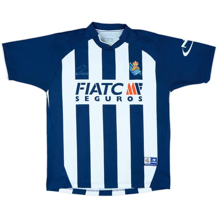 2004-06 Real Sociedad Home Shirt Kovacevic #9 - 4/10 - (M)