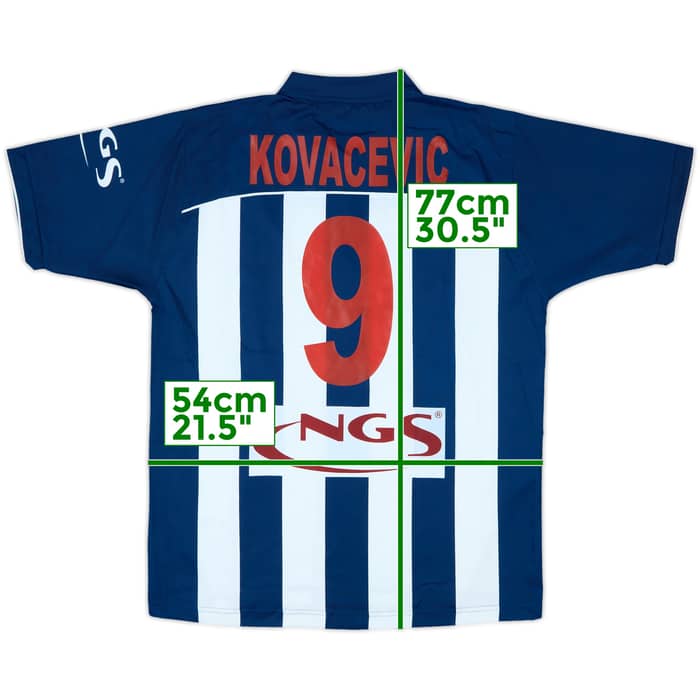 2004-06 Real Sociedad Home Shirt Kovacevic #9 - 4/10 - (M)
