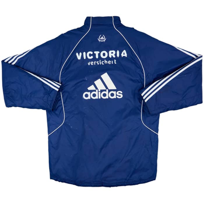 2005-06 Schalke Player Issue adidas Padded Bench Coat - 6/10 - (L)