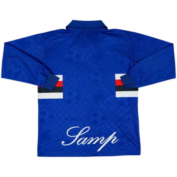 1996-97 Sampdoria Home L/S Shirt - 8/10 - (S)