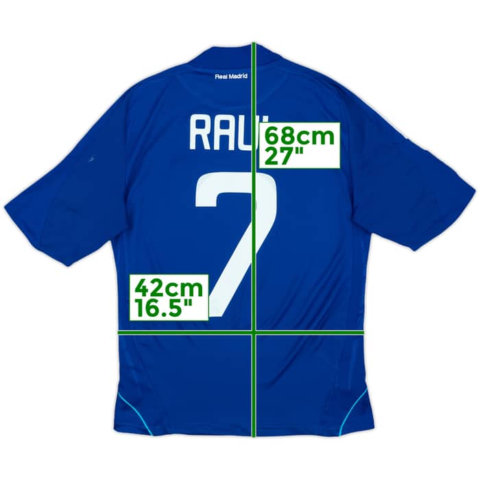 2008-09 Real Madrid Away Shirt Raul #7 - 7/10 - (M)