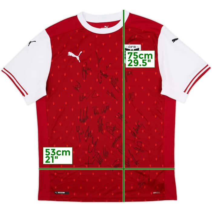 2020-22 Austria Signed Home Shirt - 10/10 - (L)