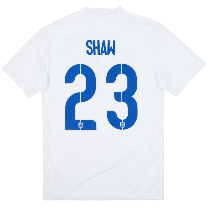 2014-15 England Home Shirt Shaw #23 - 6/10 - (S)