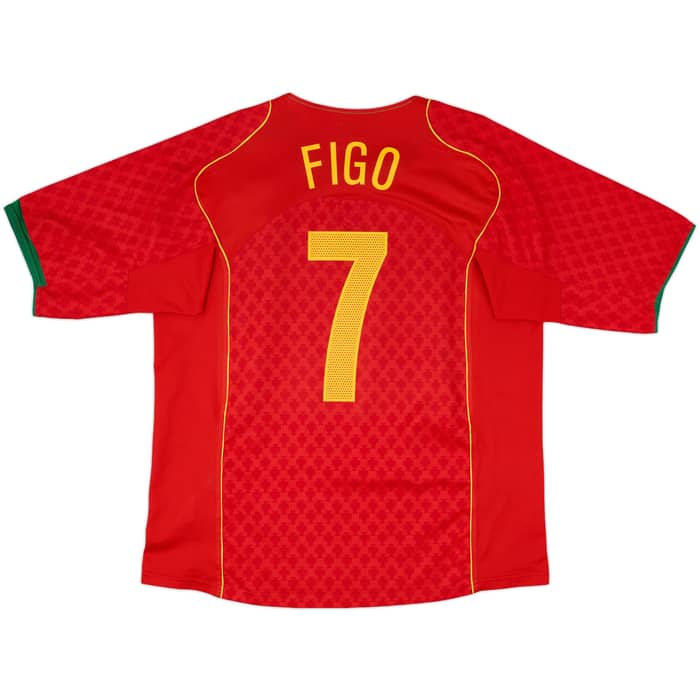 2004-06 Portugal Home Shirt Figo #7 - 10/10 - (XL)