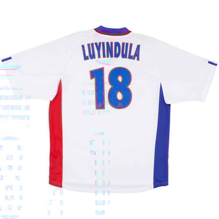 2001-02 Lyon Home Shirt Luyindula #18 - 8/10 - (L)
