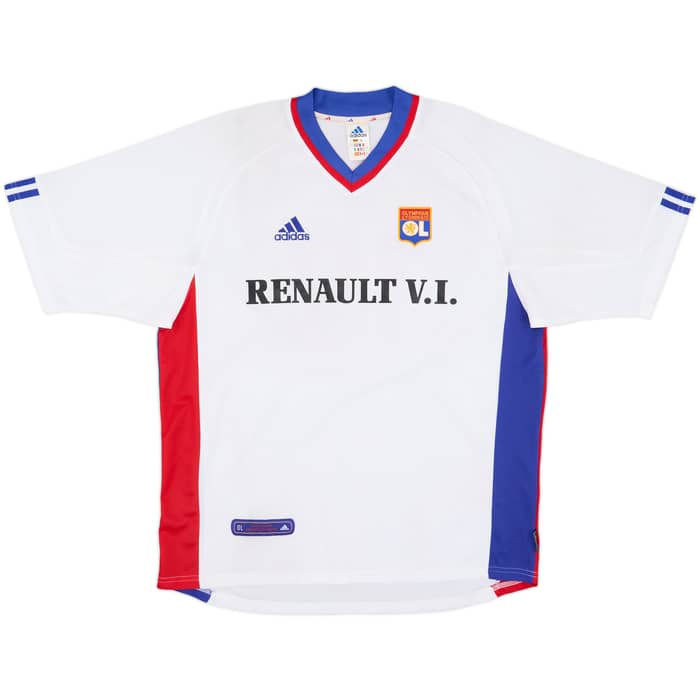 2001-02 Lyon Home Shirt Luyindula #18 - 8/10 - (L)