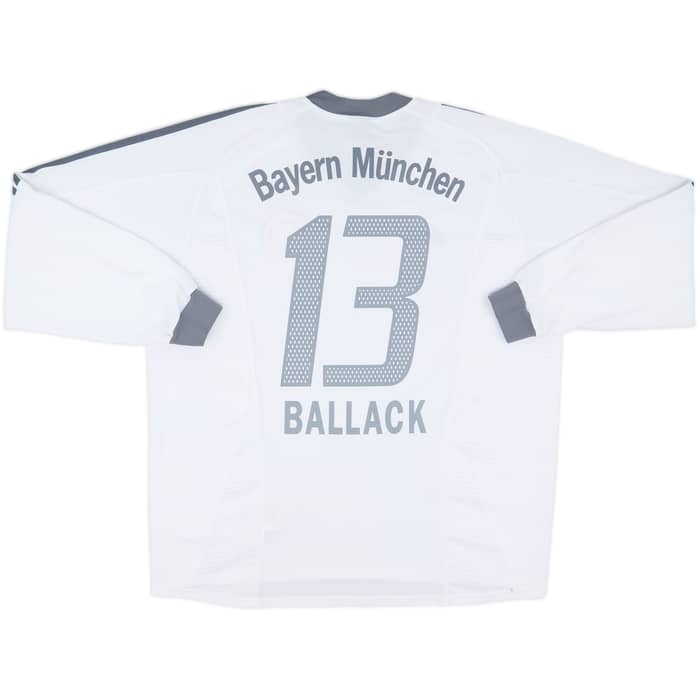 2002-03 Bayern Munich Away L/S Shirt Ballack #13 - 7/10 - (XL)