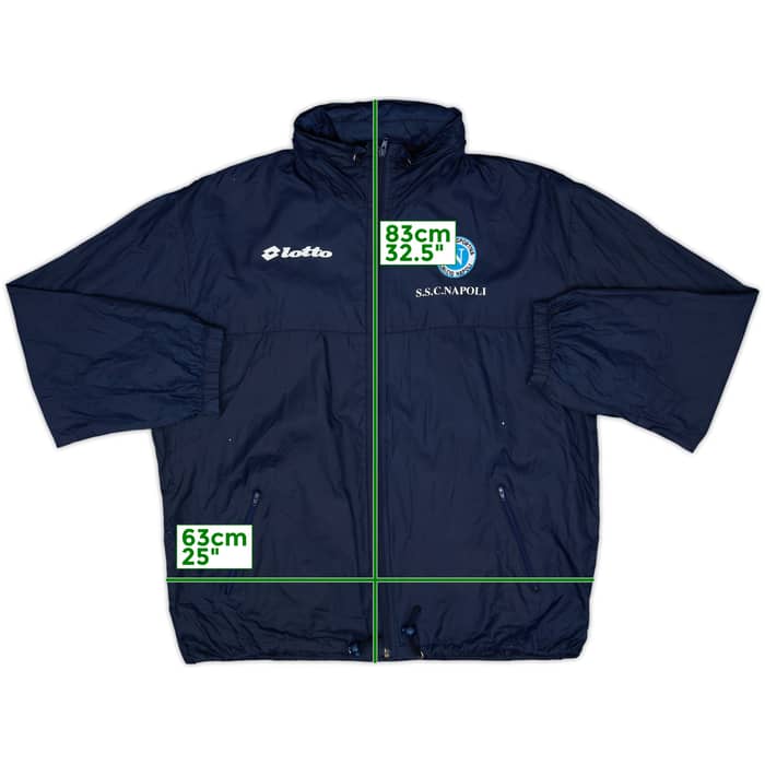 1994-96 Napoli Lotto Hooded Rain Jacket - 7/10 - (M)