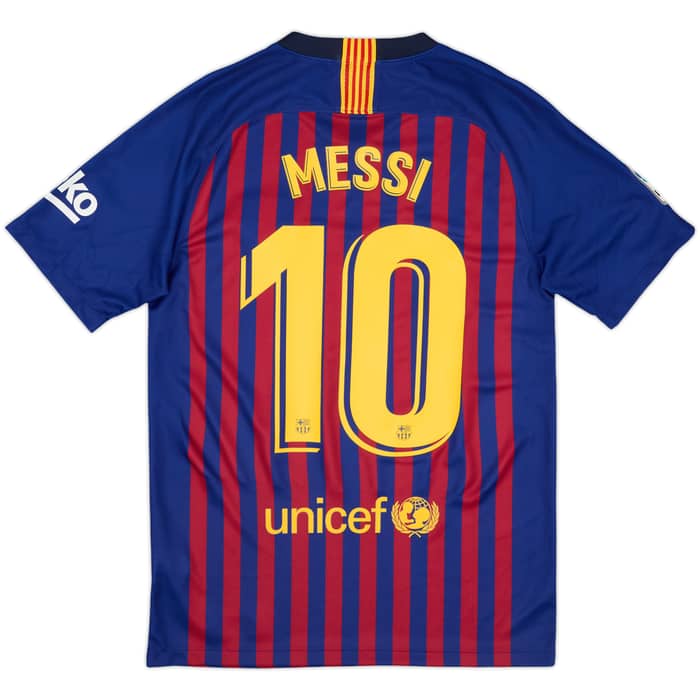 2018-19 Barcelona Home Shirt Messi #10 - 10/10 - (S)
