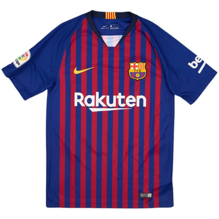 2018-19 Barcelona Home Shirt Messi #10 - 10/10 - (S)