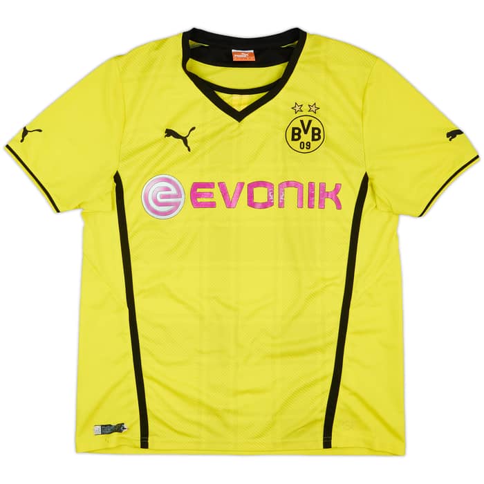 2013-14 Borussia Dortmund Home Shirt - 4/10 - (L)