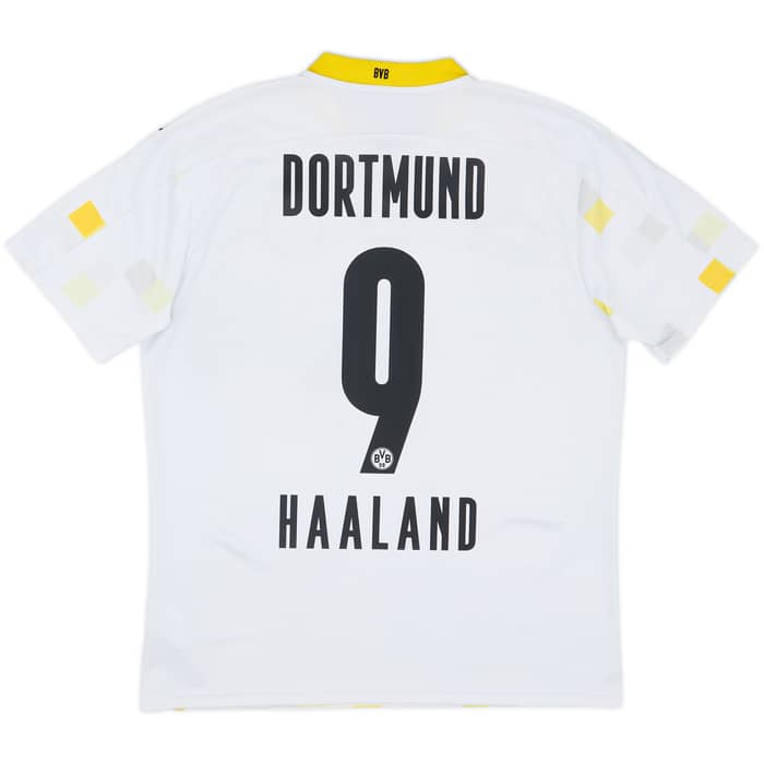 2020-21 Borussia Dortmund Away Cup Shirt Haaland #9 - 7/10 - (L)