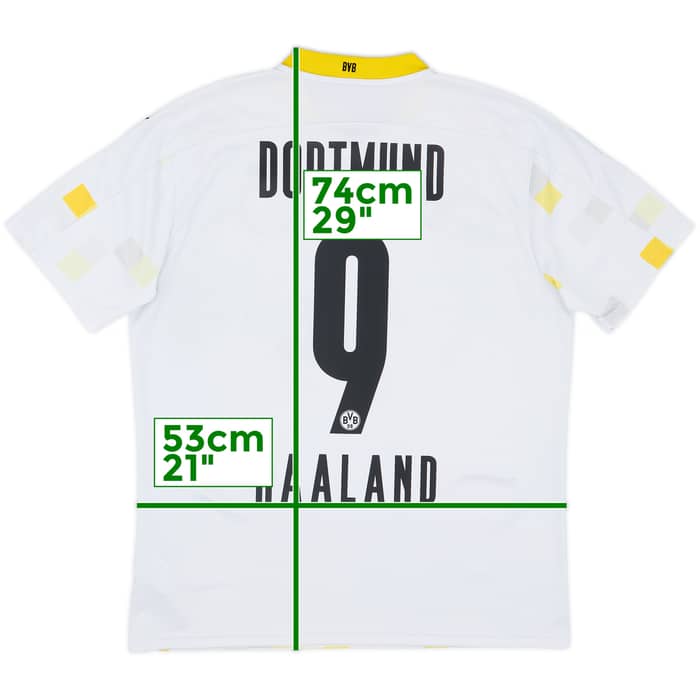2020-21 Borussia Dortmund Away Cup Shirt Haaland #9 - 7/10 - (L)