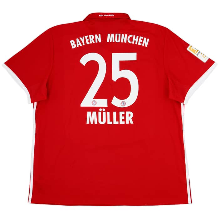 2016-17 Bayern Munich Home Shirt Muller #25 - 8/10 - (XXL)