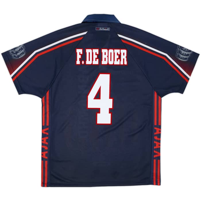 1997-98 Ajax Away Shirt F.De Boer #4 - 8/10 - (L)