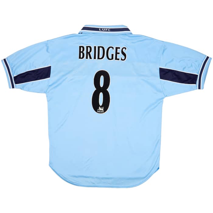 1999-00 Leeds United Away Shirt Bridges #8 - 7/10 - (L)