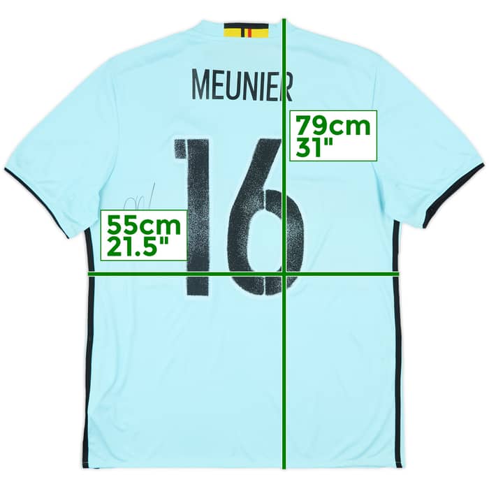 2016-17 Belgium Signed Away Shirt Meunier #16 - 9/10 - (L)