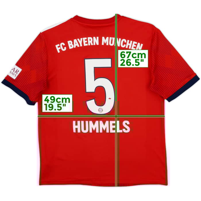 2018-19 Bayern Munich Home Shirt Hummels #5 - 5/10 - (XL.Boys)