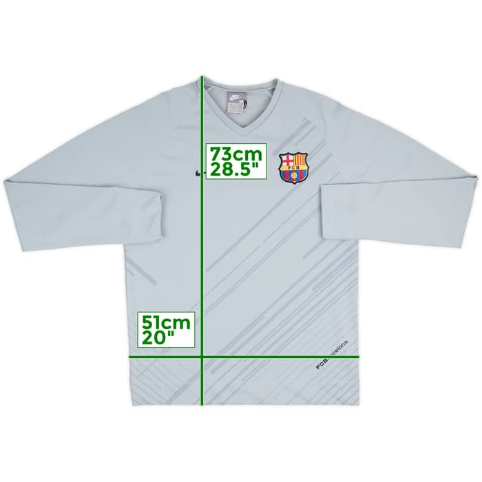 2007-08 Barcelona Nike Sweat Top - 8/10 - (M)