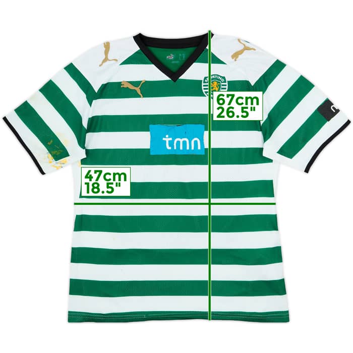 2008-09 Sporting Lisbon Home Shirt - 3/10 - (M)