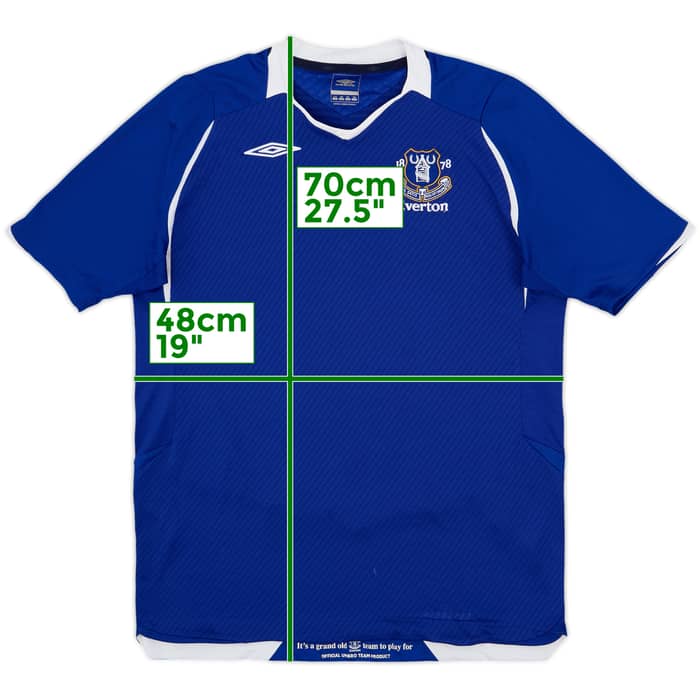 2008-09 Everton Home Shirt - 8/10 - (XL.Boys)